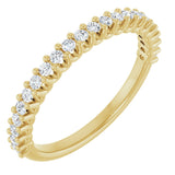 14K Yellow 1/3 CTW Lab-Grown Diamond Anniversary Band