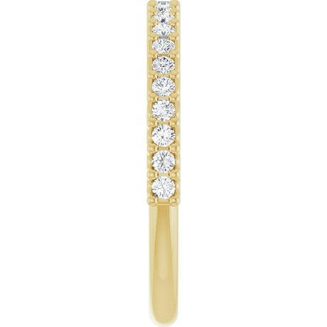 14K Yellow 1/4 CTW Natural Diamond Anniversary Band
