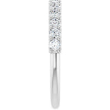 14K White 5/8 CTW Lab-Grown Diamond Anniversary Band