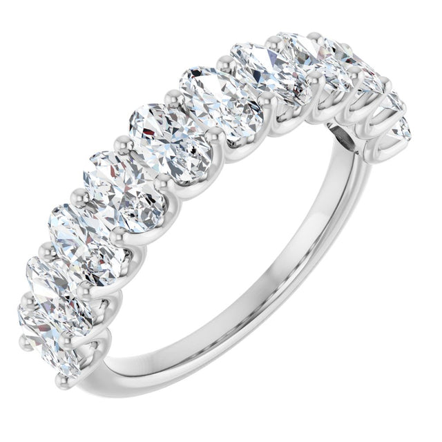 14K White 2 CTW Lab-Grown Diamond Anniversary Band