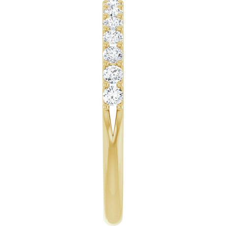 14K Yellow 1/2 CTW Lab-Grown Diamond Anniversary Band
