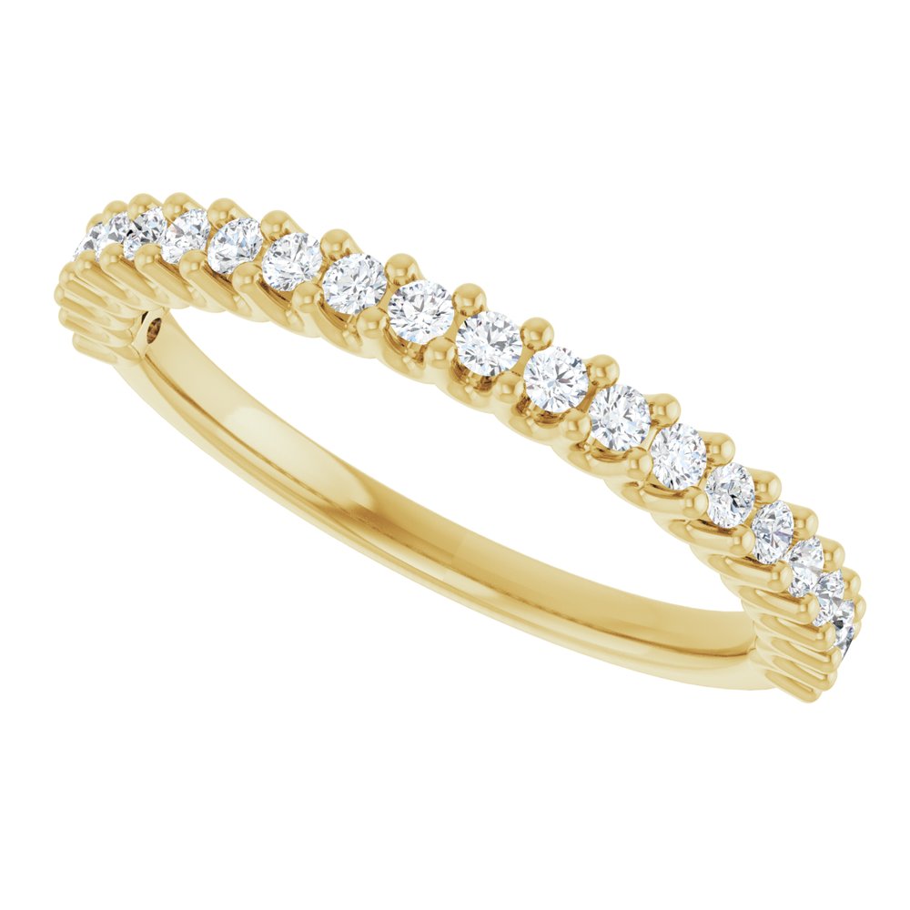 14K Yellow 1/4 CTW Natural Diamond Anniversary Band