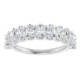 14K White 2 CTW Lab-Grown Diamond Anniversary Band