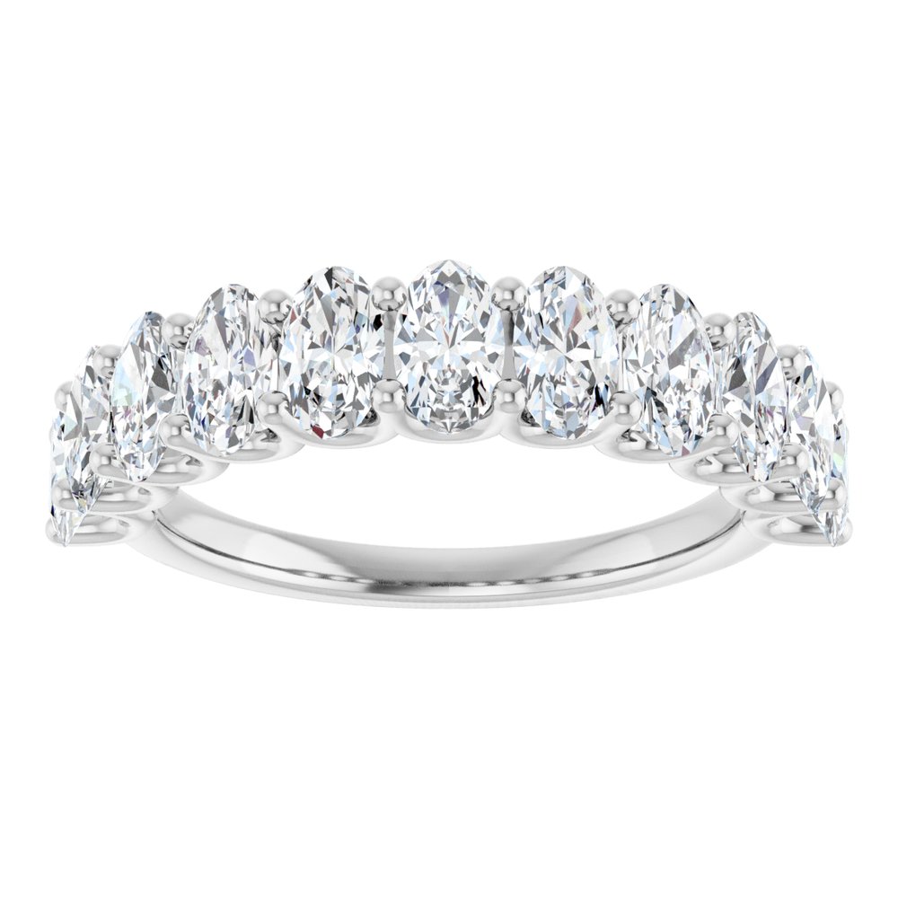 14K White 2 CTW Lab-Grown Diamond Anniversary Band