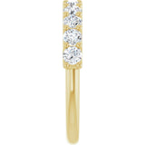 14K Yellow 1 CTW Lab-Grown Anniversary Band
