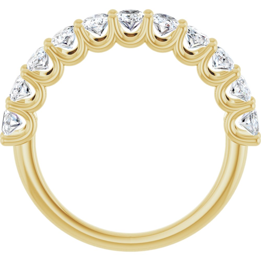 14K Yellow 2 CTW Lab-Grown Diamond Anniversary Band