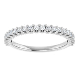 14K White 1/4 CTW Natural Diamond Anniversary Band