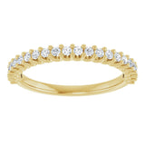 14K Yellow 1/4 CTW Natural Diamond Anniversary Band