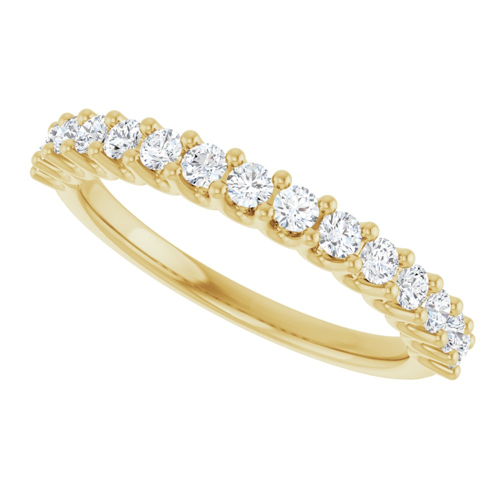 14K Yellow 1/2 CTW Lab-Grown Diamond Anniversary Band