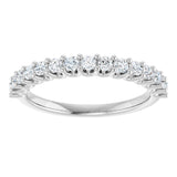 14K White 1/2 CTW Lab-Grown Diamond Anniversary Band