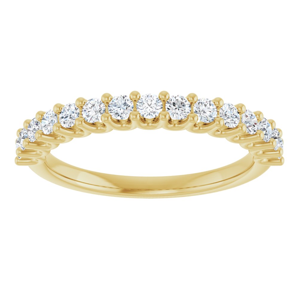 14K Yellow 1/2 CTW Lab-Grown Diamond Anniversary Band