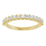 14K Yellow 3/8 CTW Natural Diamond Anniversary Band