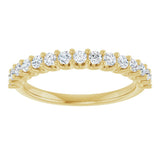 14K Yellow 1/2 CTW Lab-Grown Diamond Anniversary Band