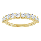 14K Yellow 1 CTW Lab-Grown Anniversary Band