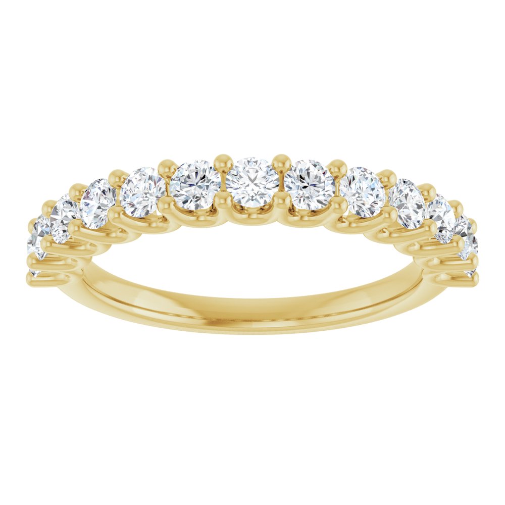 14K Yellow 3/4 CTW Natural Diamond Anniversary Band