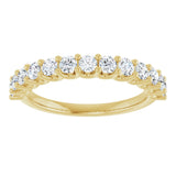 14K Yellow 3/4 CTW Natural Diamond Anniversary Band