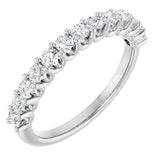 14K White 5/8 CTW Lab-Grown Diamond Anniversary Band