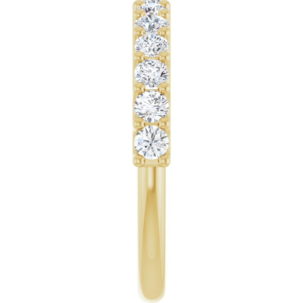 14K Yellow 3/4 CTW Natural Diamond Anniversary Band