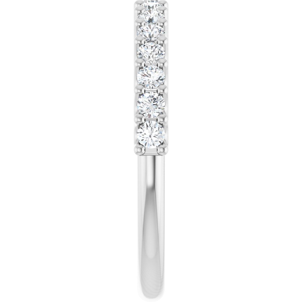 14K White 1/2 CTW Lab-Grown Diamond Anniversary Band