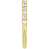 14K Yellow 1/2 CTW Lab-Grown Diamond Anniversary Band