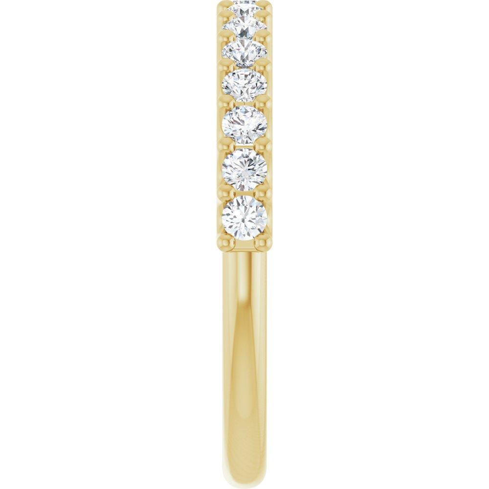 14K Yellow 3/8 CTW Natural Diamond Anniversary Band