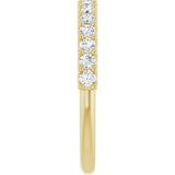 14K Yellow 3/8 CTW Natural Diamond Anniversary Band