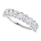 14K White 2 CTW Lab-Grown Diamond Anniversary Band