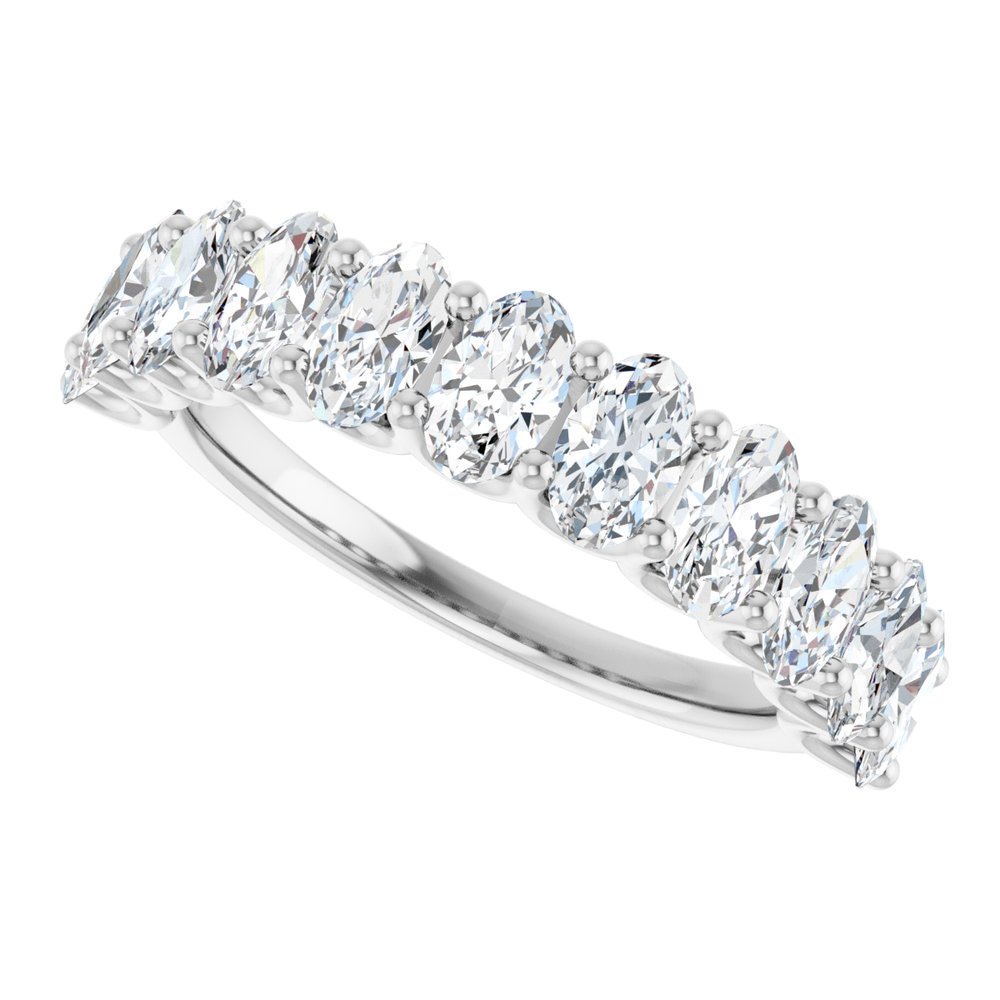 14K White 2 CTW Lab-Grown Diamond Anniversary Band