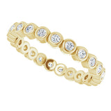 14K Yellow Gold 1/3 CTW Natural Diamond Eternity Band Size 4.5