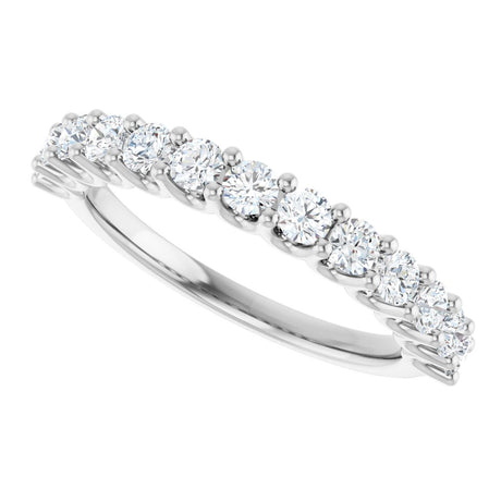 14K White 3/4 CTW Natural Diamond Anniversary Band