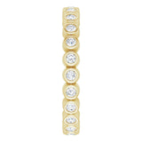 14K Yellow Gold 1/3 CTW Natural Diamond Eternity Band Size 4.5