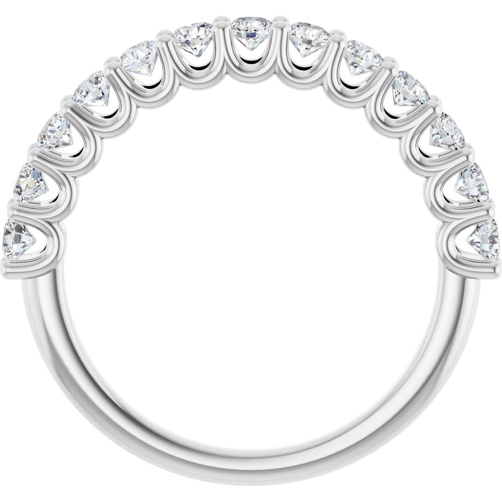 14K White 3/4 CTW Natural Diamond Anniversary Band