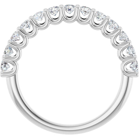 14K White 3/4 CTW Natural Diamond Anniversary Band