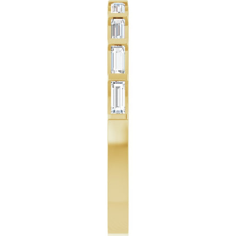 14K Yellow 1/4 CTW Natural Diamond Anniversary Band