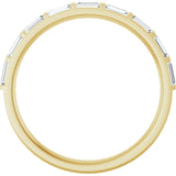 14K Yellow 1/4 CTW Lab-Grown Diamond Anniversary Band