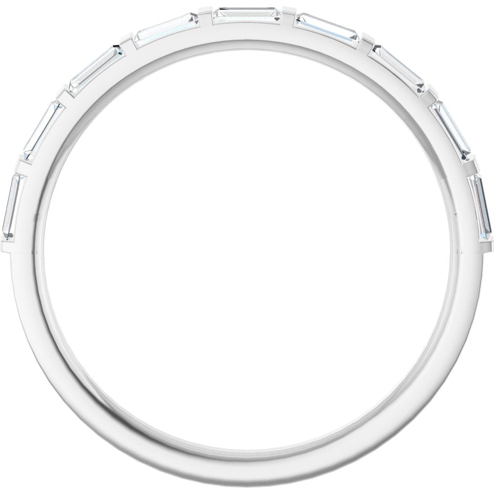 Platinum 1/4 CTW Natural Diamond Anniversary Band