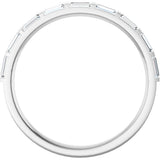 Platinum 1/4 CTW Natural Diamond Anniversary Band