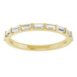 14K Yellow 1/4 CTW Natural Diamond Anniversary Band