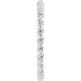 14K White Rope Band Size 7