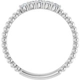 14K White Gold 1/6 CTW Lab-Grown Diamond Stackable Ring