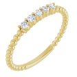 14K Yellow Gold 1/6 CTW Lab-Grown Diamond Stackable Ring