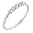 14K White 1/6 CTW Lab-Grown Diamond Stackable Ring