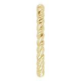 14K Yellow Gold Rope Band Size 4