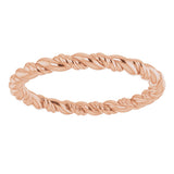 14K Rose Rope Band