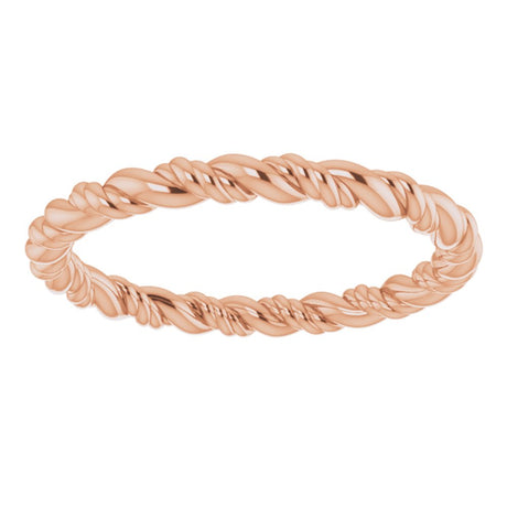 14K Rose Rope Band