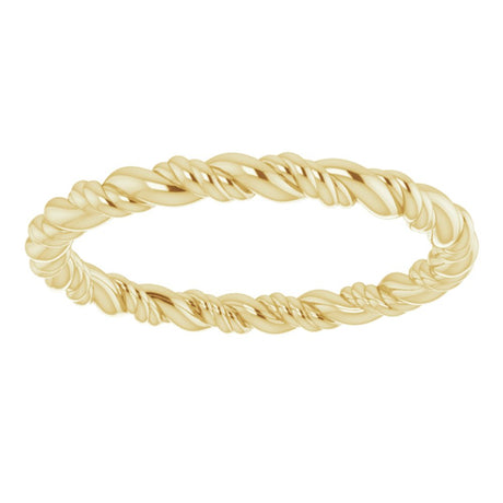 14K Yellow Rope Band