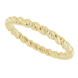 14K Yellow Rope Band