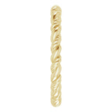14K Yellow Gold Rope Band Size 4.5