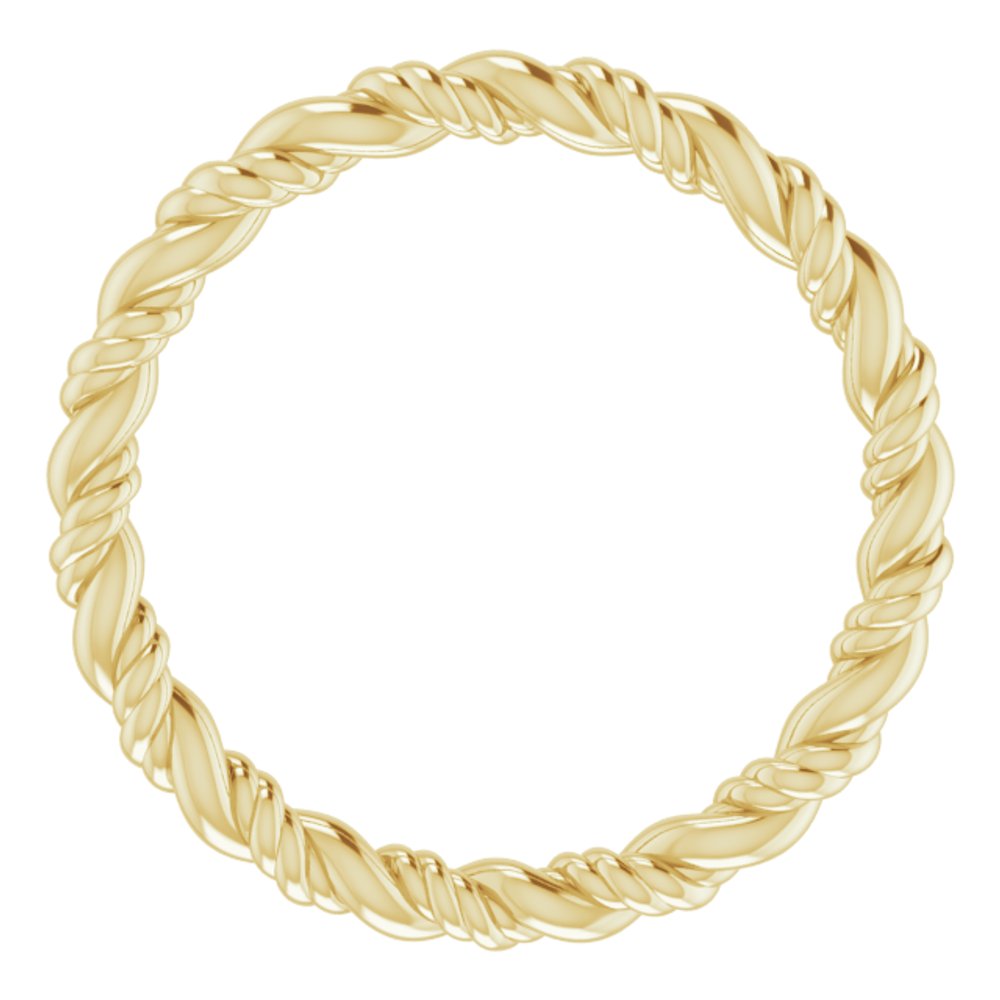 14K Yellow Rope Band