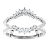 14K White Gold 1/4 CTW Lab-Grown Diamond Ring Guard